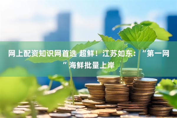 网上配资知识网首选 超鲜！江苏如东：“第一网”海鲜批量上岸